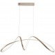 SUSPENDED LED METAL SILVER L92cm