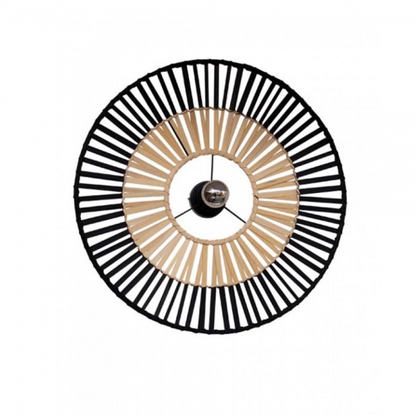 BLACK AND NATURAL BAMBOO FIXTURE D:60cm