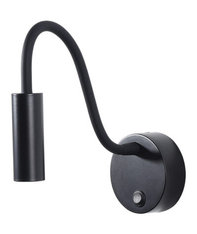 WALL MOUNTED READING SPOTLIGHT, MATTE BLACK