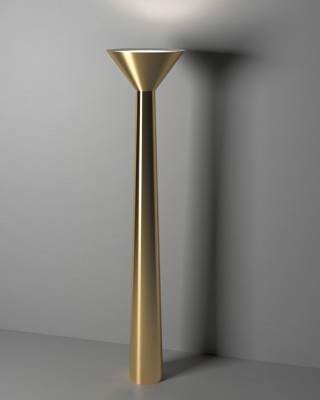 ΦΩΤΙΣΤΙΚΟ ΔΑΠΕΔΟΥ ΣΤΗΛΗ ΣΕ ΓΕΩΜΕΤΡΙΚΟ DESIGN BRASS H:185cm MADE IN ITALY