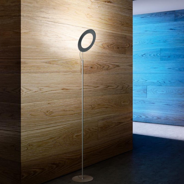 ΦΩΤΙΣΤΙΚΟ ΔΑΠΕΔΟΥ ΜΕ ΔΑΚΤΥΛΙΟ ALUMINIUM GREY H:190cm MADE IN ITALY