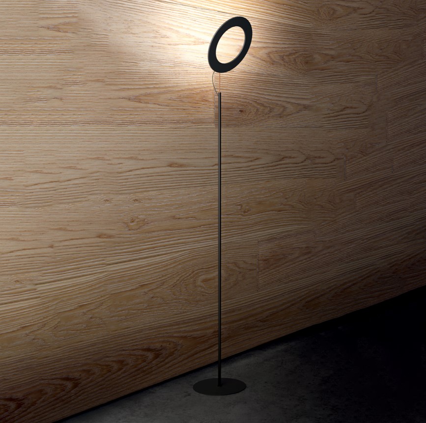 ΦΩΤΙΣΤΙΚΟ ΔΑΠΕΔΟΥ ΜΕ ΔΑΚΤΥΛΙΟ BLACK H:190cm MADE IN ITALY