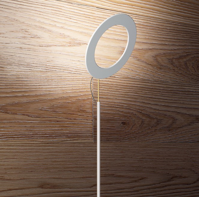 ΦΩΤΙΣΤΙΚΟ ΔΑΠΕΔΟΥ ΜΕ ΔΑΚΤΥΛΙΟ WHITE H:190cm MADE IN ITALY