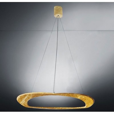 ΚΡΕΜΑΣΤΟ ΦΩΤΙΣΤΙΚΟ ΕΜΜΕΣΟΥ ΦΩΤΙΣΜΟΥ GOLD LEAF Ø50cm MADE IN ITALY