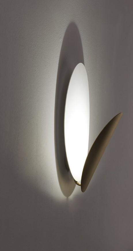 ΟΒΑΛ ΑΠΛΙΚΑ ΕΜΜΕΣΟΥ ΦΩΤΙΣΜΟΥ WHITE-BRUSHED BRONZE 38cm MADE IN ITALY