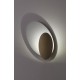 ΟΒΑΛ ΑΠΛΙΚΑ ΕΜΜΕΣΟΥ ΦΩΤΙΣΜΟΥ WHITE-BRUSHED BRONZE 38cm MADE IN ITALY