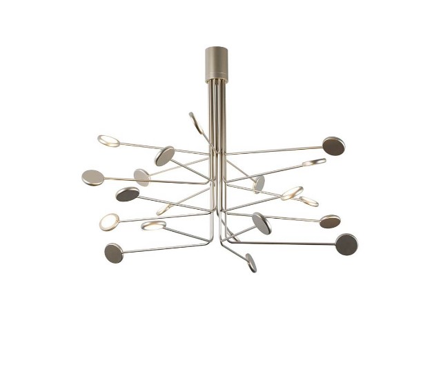 20φωτο οροφής με πολλαπλούς βραχίονες gold-silver Ø80cm MADE IN ITALY