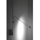 Μίνιμαλ απλίκα με βραχίονα, λευκή P:79cm MADE IN ITALY