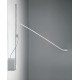 Μίνιμαλ απλίκα με βραχίονα, λευκή P:79cm MADE IN ITALY