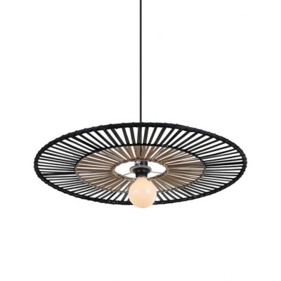 BLACK AND NATURAL BAMBOO PENDANT D:60cm