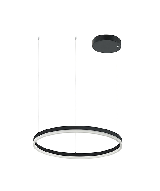 SUSPENDED BLACK LED RING D:60cm