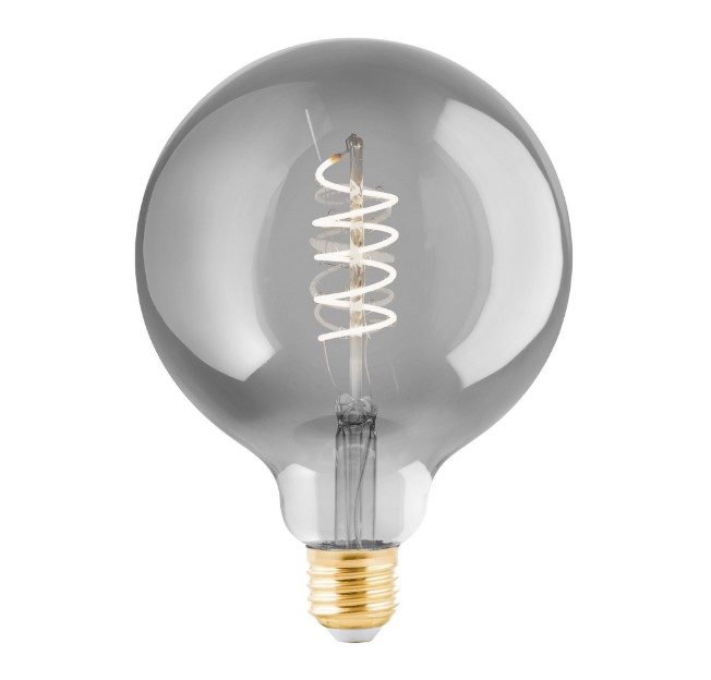 ROUND DECORATIVE E27 LIGHTBULB GREY Ø12.5cm