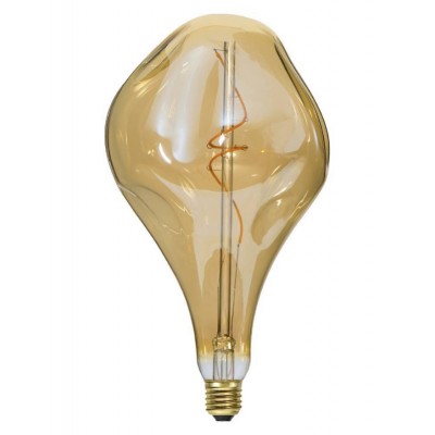OVERSIZED DECORATIV E27 LIGHTBULB-AMBER