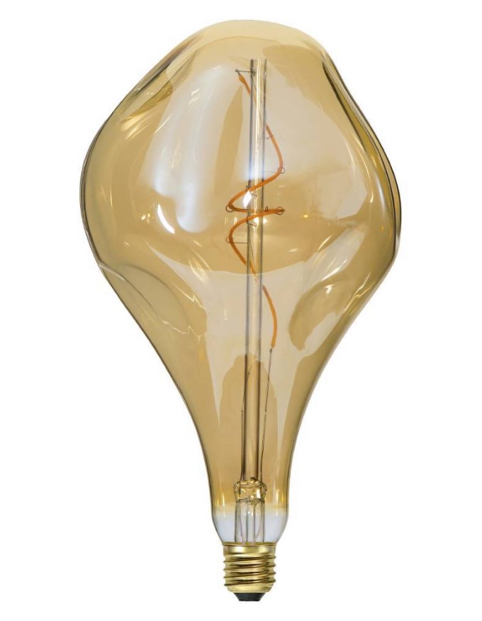 OVERSIZED DECORATIV E27 LIGHTBULB-AMBER