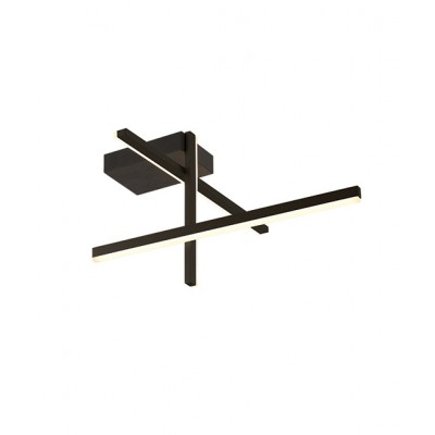 LED CEILING FIXTURE SANDY BLACK-INTERSECTING RODS