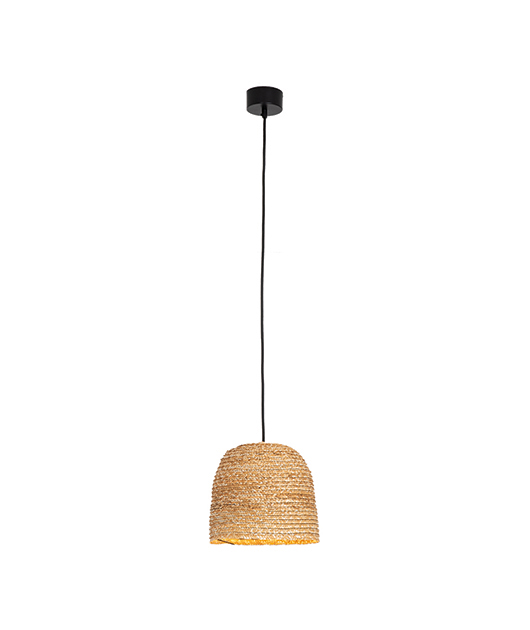 NATUIRAL WOVEN WHEAT PENDANT  20x22cm