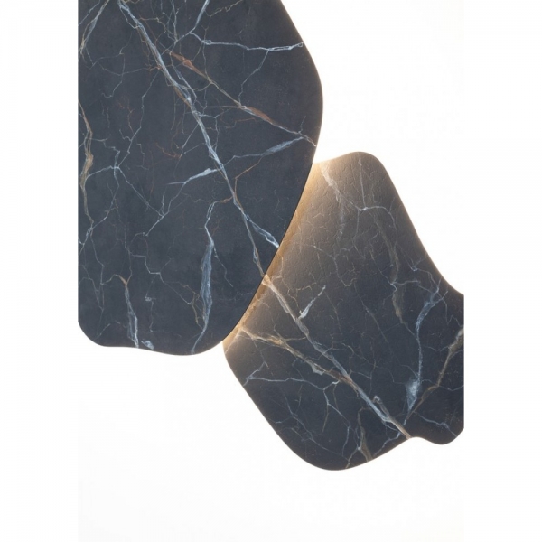 BACK-LIGHTED WALL FIXTURE MADE OF MARBLE 70x64cm HANDMADE IN ITALY