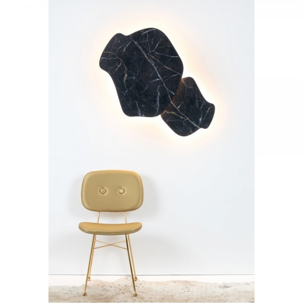 BACK-LIGHTED WALL FIXTURE MADE OF MARBLE 70x64cm HANDMADE IN ITALY