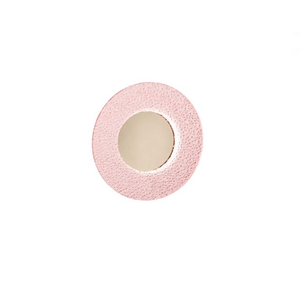 LED WALL FIXTURE WITH COLORFUL GRIT GLASS DISC Ø25cm ITALY 