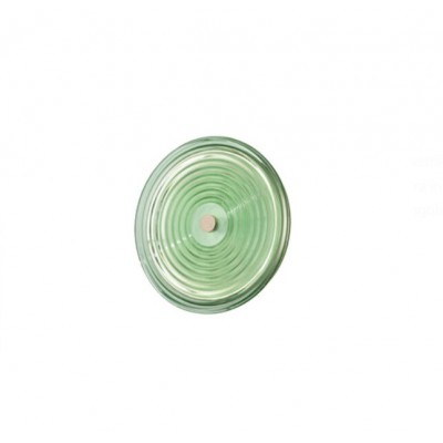 LED WALL FIXTURE FROM COLORED GLASS WITH EMBOSSED CIRCLES, Ø28cm ITALY 