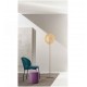 LED FLOOR LAMP WITH COLORFUL GRIT GLASS DISC H:170cm ITALY