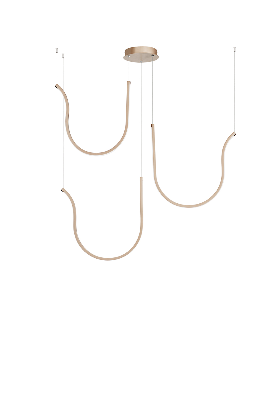 ΚΡΕΜΑΣΤΟ LED 3ΦΩΤΟ U ΧΡΥΣΟ 106cm MADE IN ITALY