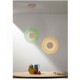 LED PENDANT COLORFUL GRIT GLASS DISC Ø45cm ITALY 