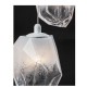 3-LIGHT SUSPENSION FIXTURE, ROSETTE-GLASS