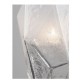 3-LIGHT SUSPENSION FIXTURE, ROSETTE-GLASS