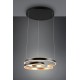 PENDANT LED LIGHT D:65cm BLACK-GOLD 8000lm