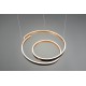 PENDANT LED LIGHT D:65cm BLACK-GOLD 8000lm