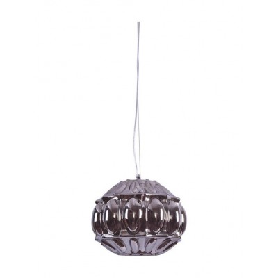 HANDMADE CHROME GLASS PENDANT 30x27