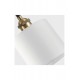 SCONCE-PENDANT SYSTEM 3m BRONZE-MATTE BLACK AND WHITE FABRIC SHADE