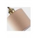 SCONCE-PENDANT SYSTEM 3m BRONZE-MATTE BLACK AND BROWN FABRIC SHADE