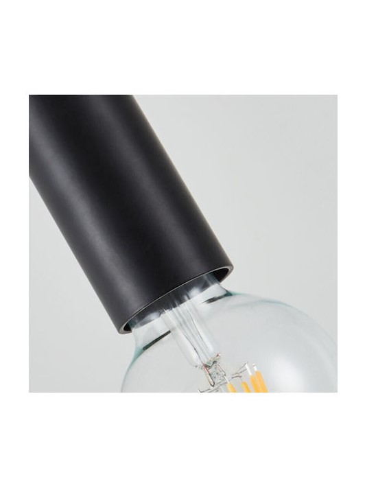 BLACK TUBE SCONCE PENDANT 3m