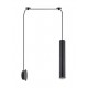 BLACK TUBE SCONCE PENDANT 3m