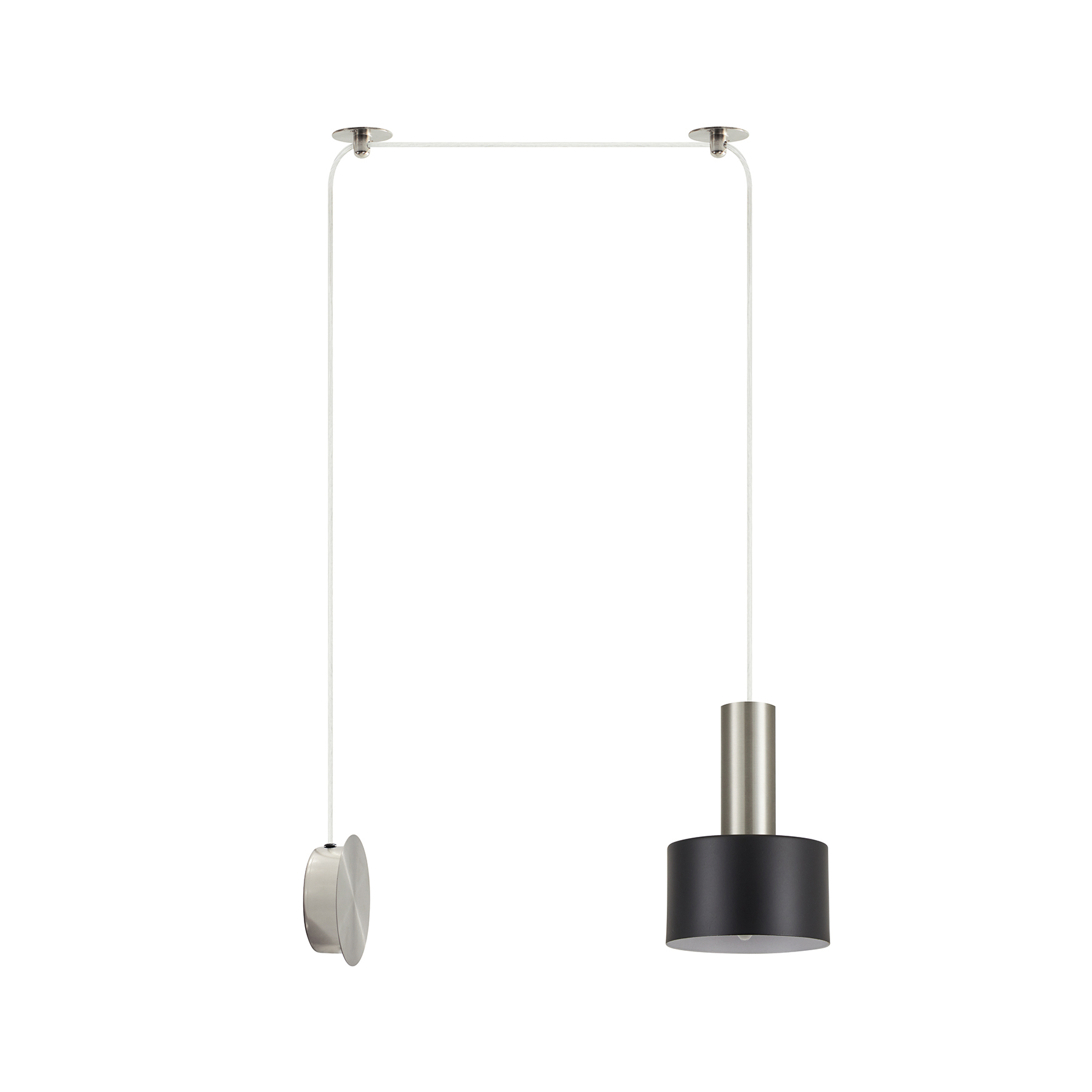 SCONCE PENDANT SYSTEM 3m NICKEL-BLACK MATTE