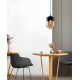SCONCE PENDANT SYSTEM 3m MATTE BLACK METTAL AMBER GLASS