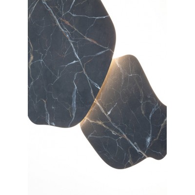 BACK-LIGHTED WALL FIXTURE MADE OF MARBLE 46x42cm HANDMADE IN ITALY