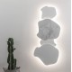 BACK-LIGHTED WALL FIXTURE MADE OF MARBLE 70x64cm HANDMADE IN ITALY