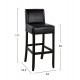 ΣΚΑΜΠΩ ΜΠΑΡ ΟΞΙΑ ΜΕ ΠΛΑΤΗ ΜΕ PVC ΚΑΦΕ WENGE FB9299 44x52,5x111 εκ.