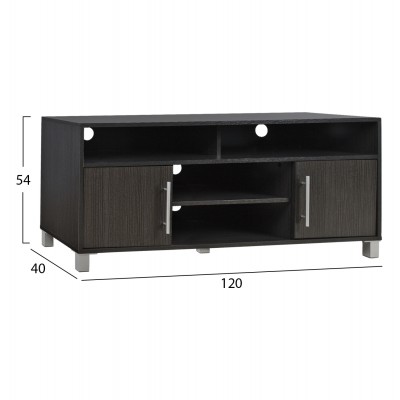 ΕΠΙΠΛΟ ΤΗΛΕΟΡΑΣΗΣ ΜΕΛΑΜΙΝΗΣ FB92202.01 ZEBRANO 120x40x54 εκ.