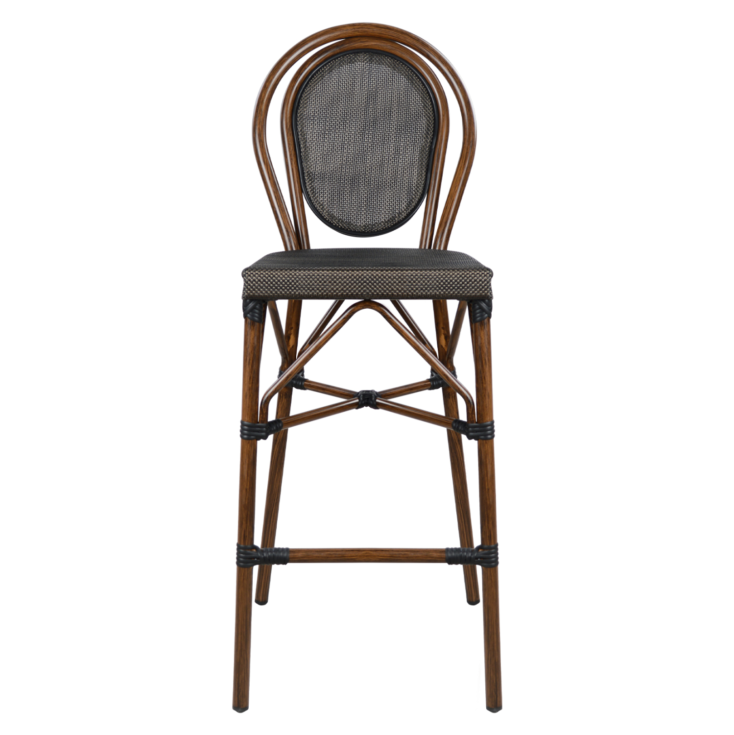 ΣΚΑΜΠΟ ΑΛΟΥΜΙΝΙΟΥ FB95059 BAMBOO LOOK ΚΑΦΕ ΜΕ TEXTLINE 44x52x115Υεκ