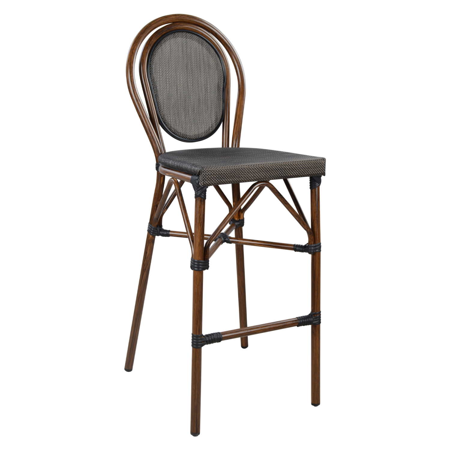 ΣΚΑΜΠΟ ΑΛΟΥΜΙΝΙΟΥ FB95059 BAMBOO LOOK ΚΑΦΕ ΜΕ TEXTLINE 44x52x115Υεκ
