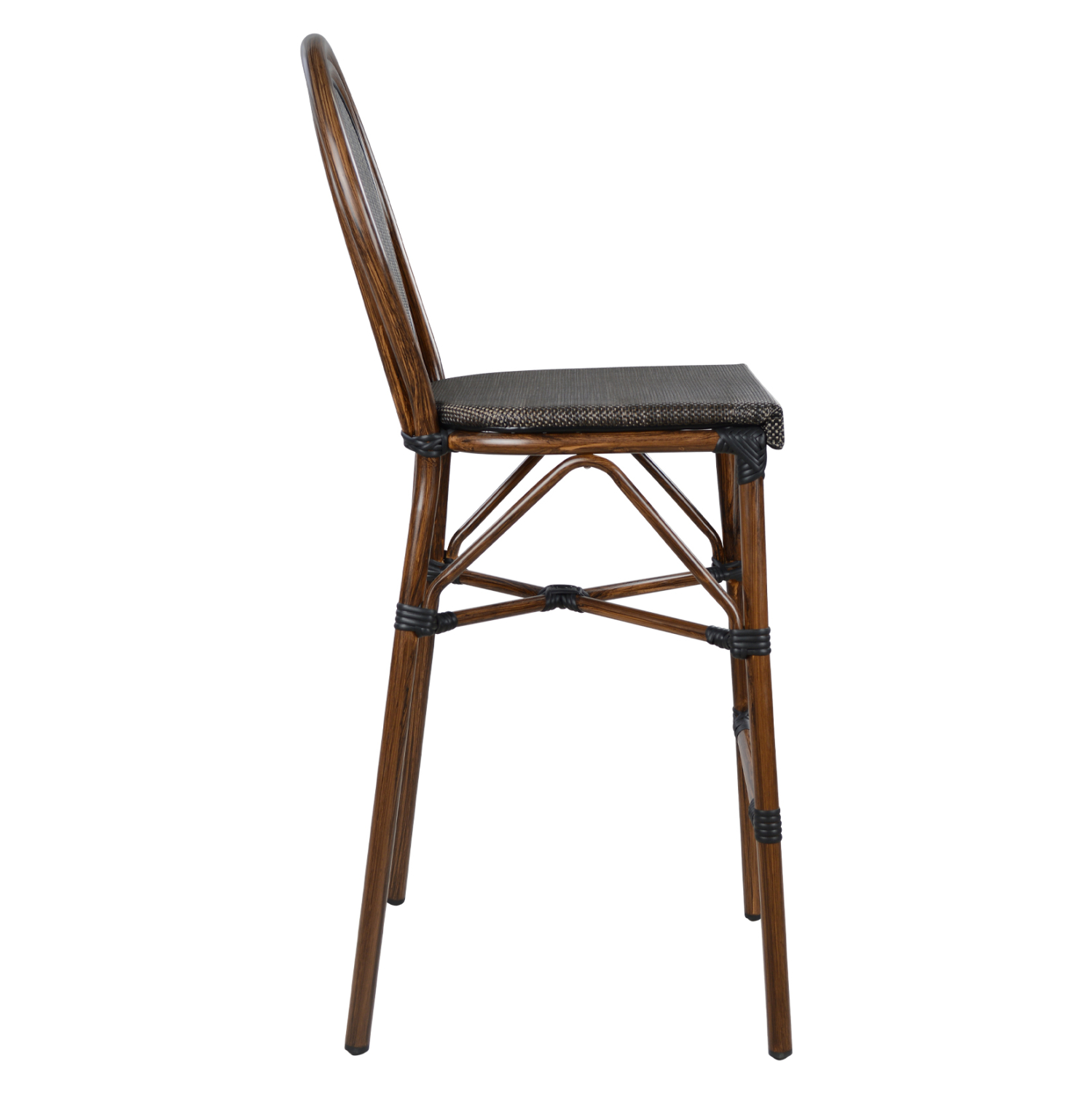 ΣΚΑΜΠΟ ΑΛΟΥΜΙΝΙΟΥ FB95059 BAMBOO LOOK ΚΑΦΕ ΜΕ TEXTLINE 44x52x115Υεκ