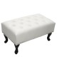 ΤΑΜΠΟΥΡΕ ΥΠΟΠΟΔΙΟ T.CHESTERFIELD FB9226.02 PU ΛΕΥΚΟ-ΜΑΥΡΑ ΠΟΔΙΑ 80x44x39Yεκ.