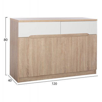 ΜΠΟΥΦΕΣ FB92234.02 2 ΣΥΡΤΑΡΙΑ & 4 ΠΟΡΤΕΣ SONAMA 120X40X80εκ.