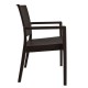 ΚΑΡΕΚΛΑ ΜΕ ΜΠΡΑΤΣΑ DARK BROWN FB95134.09 57x55,5x89 εκ.