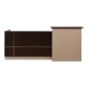 ΓΡΑΦΕΙΟ ΥΠΟΔΟΧΗΣ FB92068.01 ΜΕΛΑΜΙΝΗ ΣΕ WENGE-ΜΠΕΖ 240x80x106Υεκ.