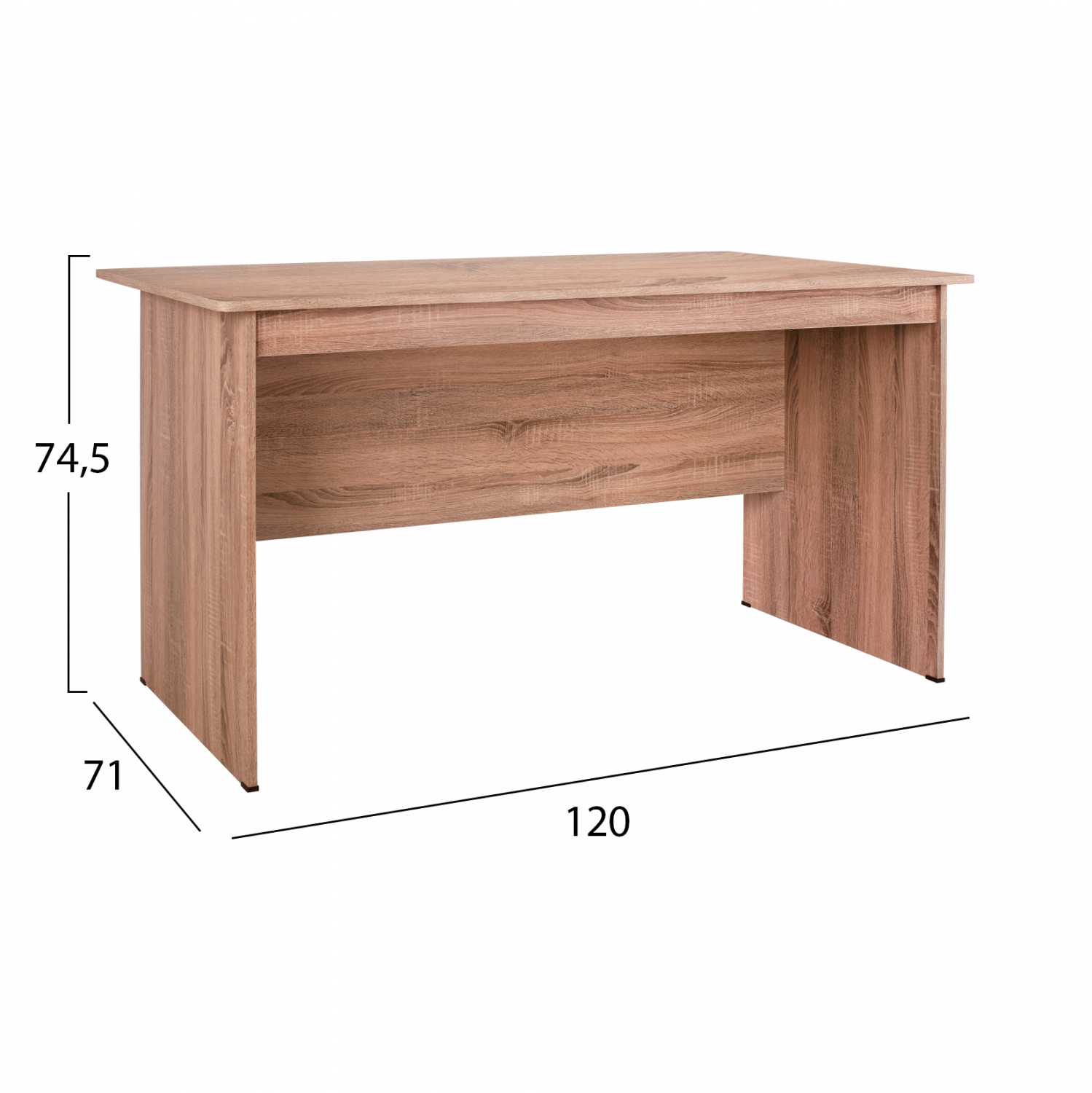 ΓΡΑΦΕΙΟ ΜΕΛΑΜΙΝΗΣ 120x71x74,5 FB92285.02 ΣΕ ΧΡΩΜΑ SONAMA